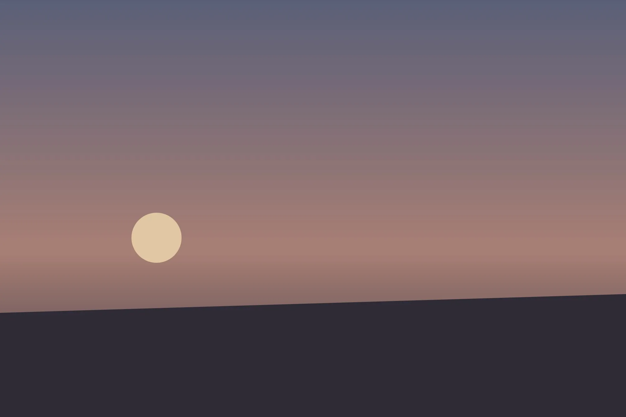 夕暮れ